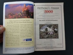 2000 The Old Farmer’s Almanac Millennium Collector’s Edition 272 Pages Used