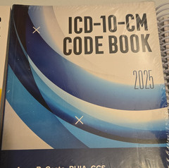 AHIMA ICD-10-CM Code Book 2025 by Anne B. Casto Paperback Medical Textbook