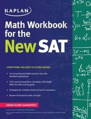 Kaplan Math Workbook for the New SAT (Kaplan Test Prep) – Paperback – GOOD