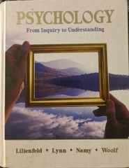PSYCHOLOGY: From Inquiry to Understanding (2009 Hardback Book)