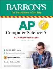 AP Computer Science A: With 6 Practice Tests (Barron’s Test Prep) – VERY GOOD