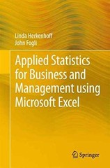 Applied Statistics for Business and – Paperback, by Herkenhoff Linda – Very Good