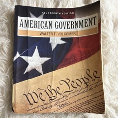 American Government Fourteenth Edition Volkomer Paperback Pearson 978-0-205-251…