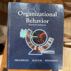 Organizational Behavior John Slocum Don Hellriegel College University Vintage