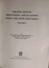 Digital Signal Processing Applications Using the ADSP-2100 Family Vol 2 & Disk