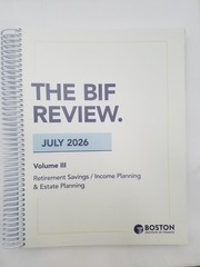 The BIF Review July 2026 (Boston Institute of Finance) Volumes 1,2,&3
