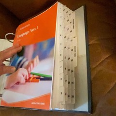 Sonlight Language Arts 1 Instructor’s Guide 5-Day D-Ring Binder Tabs Homeschool