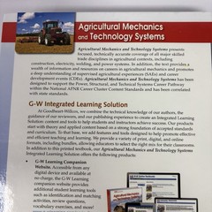 Agricultural Mechanics and Technology Systems Hardcover G-W Goodheart-Willcox