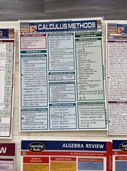 Lot 5 QuickStudy Laminated Reference Guide Caluculus & 2 Learning Tools Algebra