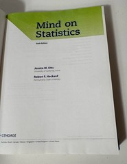 Mind on Statistics 6th Edition Robert Heckard Jessica Utts 2022 HC Cengage
