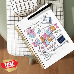 NATSUNO Ultrasound Tech Notebook 5.5×8.3in Sonographer Hardcover Journal