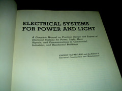 ELECTRICAL SYSTEMS FOR POWER AND LIGHT BY McPARTLAND- Mc Graw & Hill-208 pages