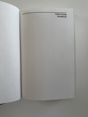 HVAC PUMP HANDBOOK By James B. Rishel – Hardcover 1st Edition 1996