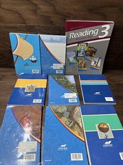 Abeka Reading Level 3 teacher answer key & Student readers lot of 9 Books
