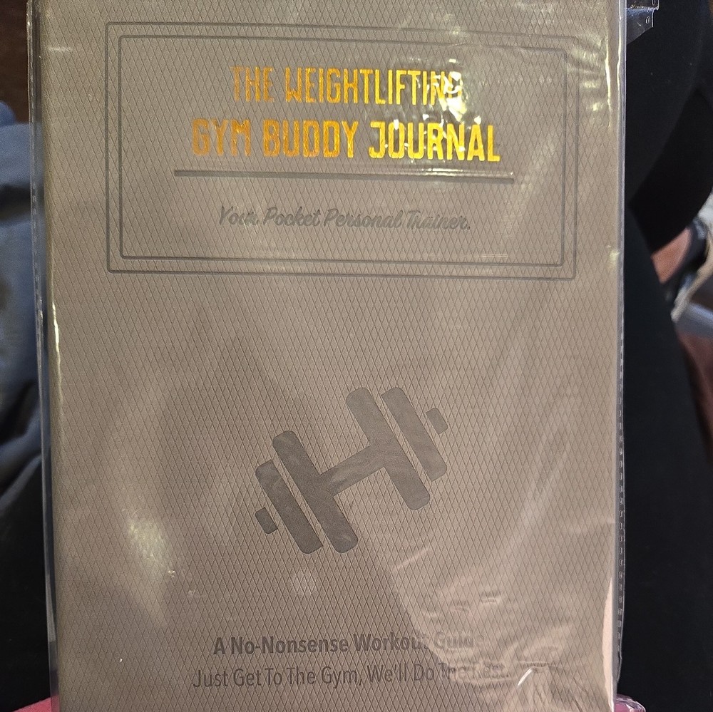 Habit Nest Weightlifting Gym Buddy Journal – Iron Gray | 12-Week Guided Workout