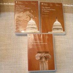 GREAT COURSES HISTORY OF THE UNITED STATES 2ND EDITION & WESTERN CIVILIZATION