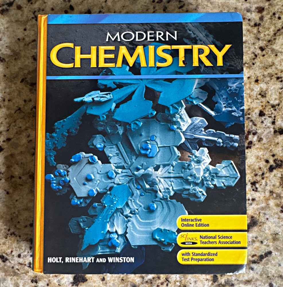 Holt Rinehart & Winston Modern Chemistry Hardcover 2006 HS Online+Test Prep