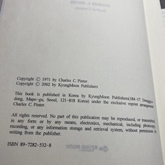 Set Theory Charles C Pinter 1971- 2002 Print