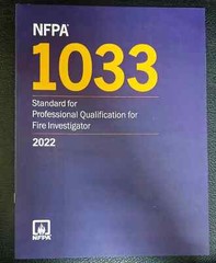 NFPA 1033 Standard for Professional Qualifications USA STOCK 2022