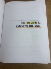 The PMI Guide to Business Analysis – Highlighting That Stops After ToC Else FINE