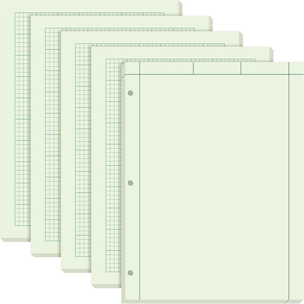 Engineering Computation Pad 8.5×11 Inches Graph Paper Notepad 5 Squares per Inch