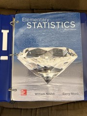 Elementary Statistics 3rd Ed Navidi Monk Loose Leaf w/ Binder