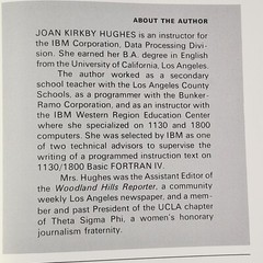 VTG Computer Program Textbook Programming the IBM 1130 JK Hughes 1969 Book HC