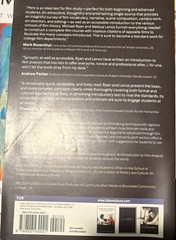 An Introduction to Film Analysis by Ryan & Lenos Trade Paperback Performing Arts