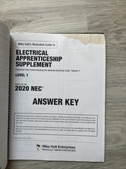 Electrical Apprenticeship Supplement – Mike Holt – NEC 2020 Level 1