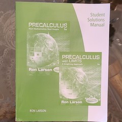 Ron Larson Precalculus Student Solutions Manual 7th Ed Real Math Real People