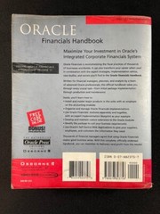 Oracle Financials Handbook Oracle Press David James Graham Seibert