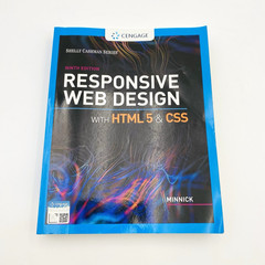 Responsive Web Design with HTML 5 & CSS by Jessica Minnick Ninth Edition Cengage