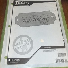 BJU Cultural Geography Student Book 2 Teacher Guides Tests Keys 3rd Ed 9th Grade