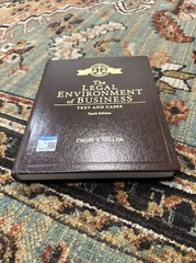 The Legal Environment of Business Cross Miller 10th Tenth Edition Hardcover