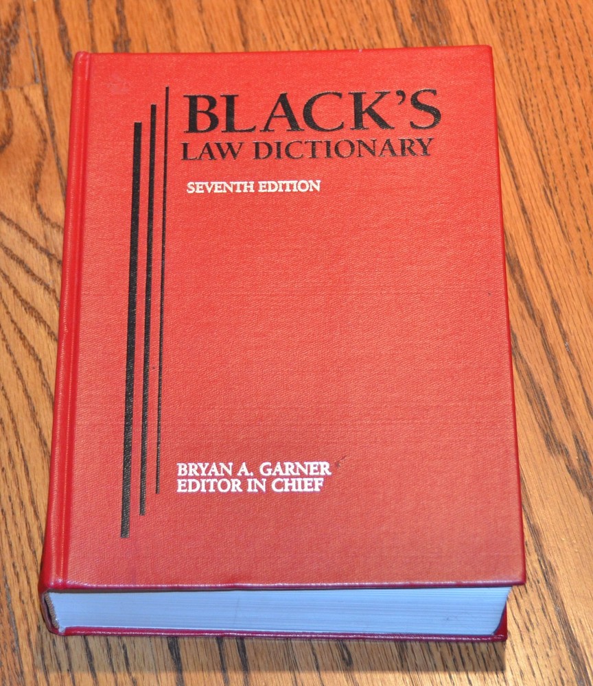 Black’s Law Dictionary 7th Seventh Edition hardback book Bryan A. Garner M5