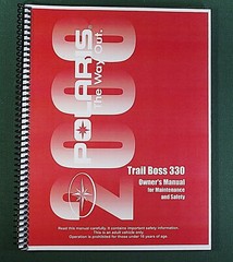 2008 Polaris Trail Boss 330 ATV Owner’s Manual: 122 Pages & Protective Covers!