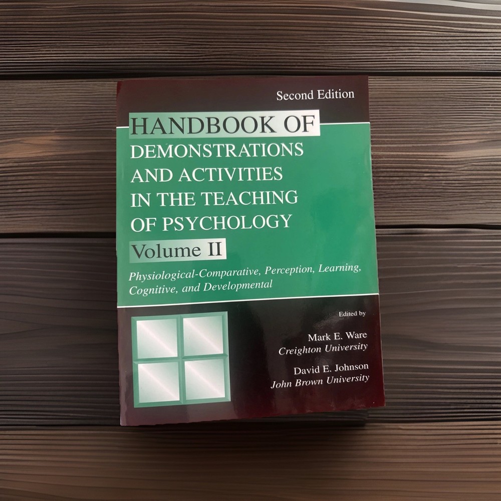 Handbook of Demonstrations and Activities Vol 2 in – Paperback, by Ware Mark E.