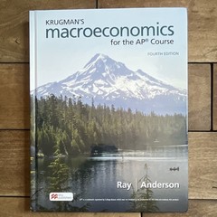 Krugman’s Macroeconomics for The AP Course Hardcover 4th Edition Very Good