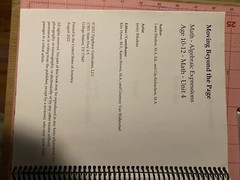 moving beyond the page 10-12 Math Unit 4 Algebraic Expressions