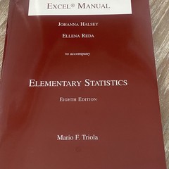 Elementary Statistics Using Excel by Triola, Mario