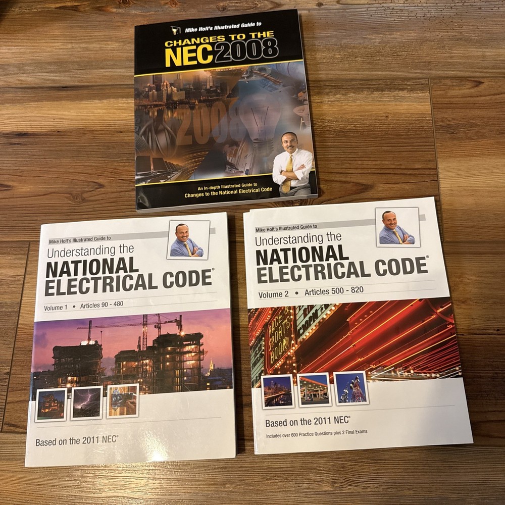 3 Lot Mike Holt’s Guide Understanding National Electrical Code & Changes Nec