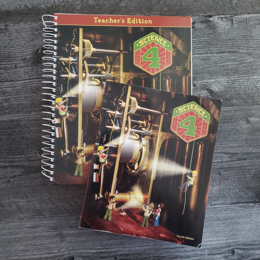 BJU Press Science 4 Teacher’s Edition w/CD-ROM (4th Ed.) & Student Textbook