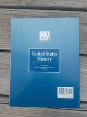 UNITED STATES HISTORY STUDENT WORKBOOK By Ags Secondary *Excellent Condition*