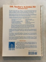 ESL Teachers Activities Kit by Elizabeth Claire (1987, Spiral)