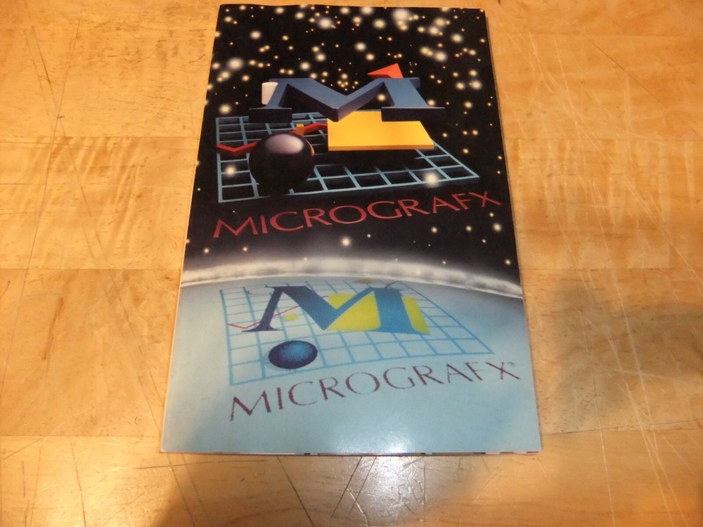 VINTAGE 1990 MICROGRAFX SOFTWARE CATALOG/ CLIP ART GUIDE 153 PAGES F/VF COND