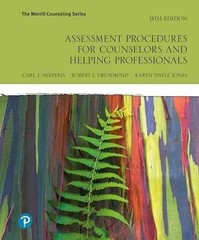 Assessment Procedures for – Paperback, by Sheperis Carl; Drummond – Very Good