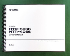 Yamaha HTR-4066 Instruction Manual: Full Color 112 Pages & Protective Covers!