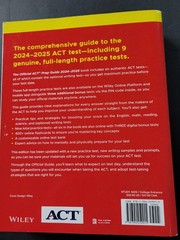 OFFICIAL ACT PREP GUIDE 2024-2025 by ACT (2024 Paper) GOOD