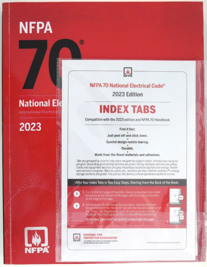 [SLIGHT DEFECT] NFPA 70 2023 National Electrical Code 2023 WITH TABS