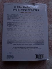 Clinical Handbook of Psychological Disorders : A Step-By-Step Treatment…